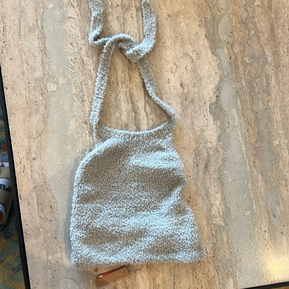 Skims Cozy Knit Halter Bra Top Aqua Loungewear large /
XL NWT - Picture 2 of 3